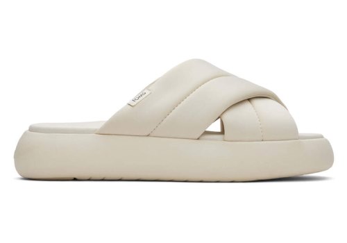 Toms Beige Mallow Crossover Women's Sandals | UAE178-225