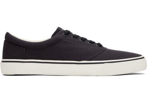 Toms Black Canvas Fenix Men's Sneakers | UAE225-161
