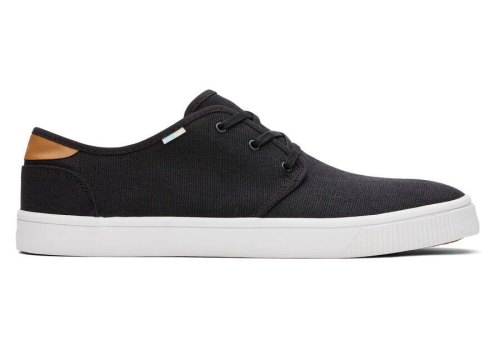 Toms Black Heritage Canvas Carlo Sneaker Men's Sneakers | UAE463-353