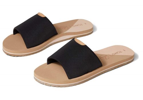 Toms Black Jersey Carly Sandal Women's Sandals | UAE265-272