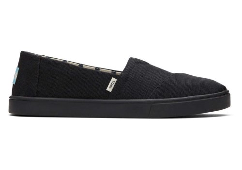 Toms Black On Black Alpargata Cupsole Slip On Women's Slip On | UAE855-588