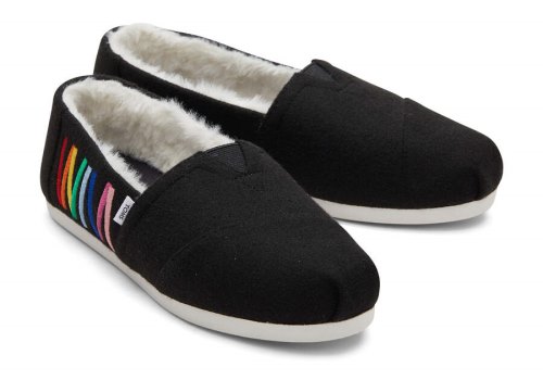 Toms Black Alpargata Unity Rainbow Women's Alpargatas | UAE087-820