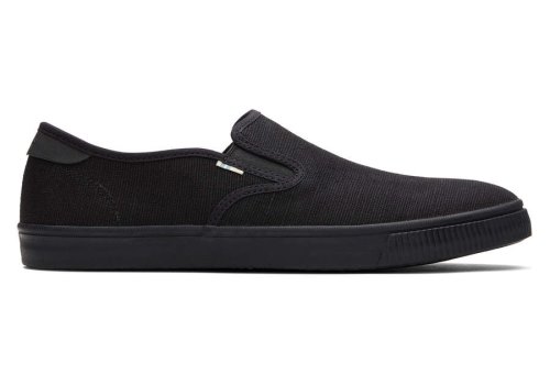 Toms Black Baja Slip On Men's Slip On | UAE426-879