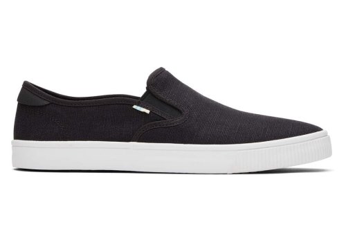 Toms Black Baja Slip On Men's Slip On | UAE862-885