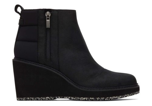 Toms Black Raven Boot Women's Boots | UAE901-301