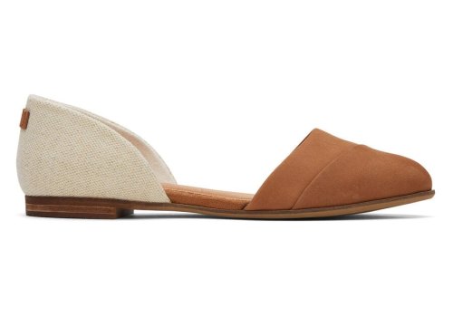 Toms Brown Sugar Jutti D'Orsay Flat Women's Flat Shoes | UAE798-295