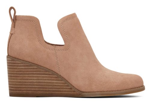 Toms Brown Kallie Wedge Bootie Women's Booties | UAE506-327