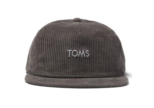 Toms Charcoal Corduroy Hat Women's Accessories | UAE476-969