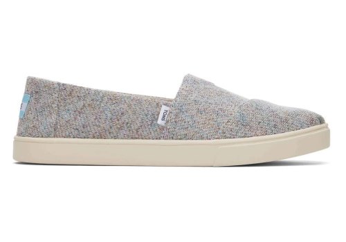 Toms Cloud Grey Metallic Alpargata Cupsole Slip On Women's Slip On | UAE175-249
