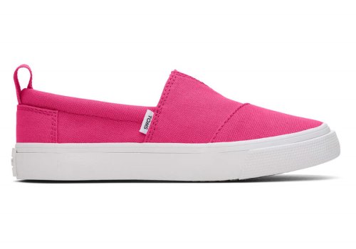 Toms Dark Pink Youth Fenix Slip-On Canvas Kids' Sneakers | UAE420-029