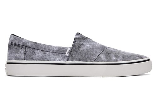 Toms Distressed Washed Canvas Fenix REPREVE® Men's Slip On | UAE697-941
