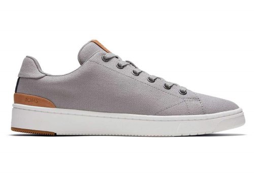 Toms Drizzle Grey Canvas TRVL LITE Sneaker Men's Sneakers | UAE699-263
