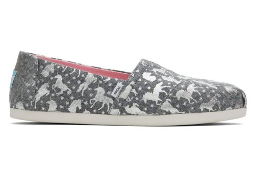 Toms Drizzle Grey Alpargata Unicorns Women's Alpargatas | UAE515-857