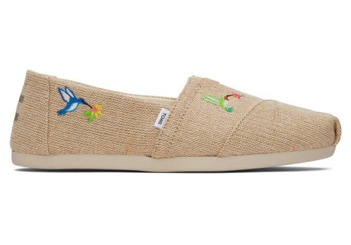 Toms Embroidered Hummingbirds Alpargata Hummingbirds Women's Alpargatas | UAE073-368