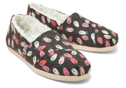 Toms Forged Iron Grey Alpargata Tree Lights Women's Alpargatas | UAE604-044