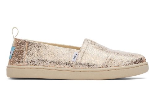 Toms Gold Foil Youth Alpargata Foil Kids' Alpargatas | UAE723-687