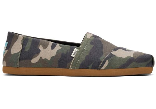 Toms Green Alpargata Woodland Camo Men's Alpargatas | UAE393-847