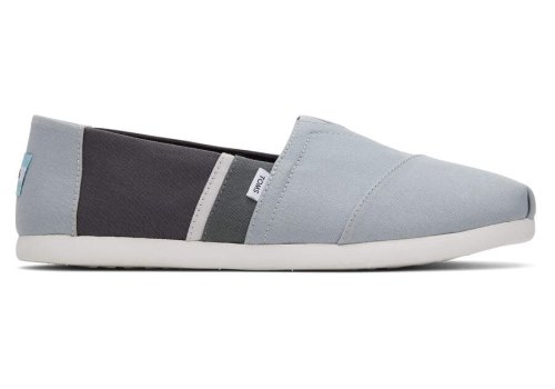 Toms Grey Alpargata Colorblock Men's Espadrilles | UAE374-446