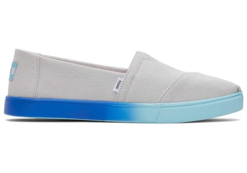Toms Lunar Grey Heritage Canvas Alpargata Cupsole Slip On Women's Alpargatas | UAE929-022