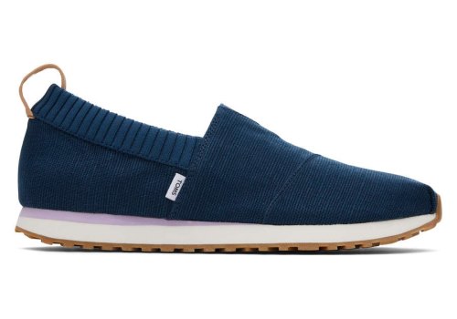 Toms Majolica Blue Resident Heritage Canvas Women's Sneakers | UAE318-315