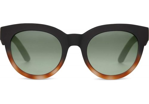 Toms Matte Black - Glass Bottle Green Florentin Women's Sunglasses | UAE971-688