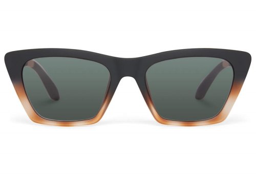 Toms Matte Black Honey Tortoise Fade- Green Grey Sahara Women's Sunglasses | UAE720-911