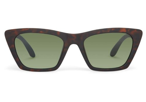 Toms Matte Blonde Tortoise- Bottle Green Sahara Women's Sunglasses | UAE455-139