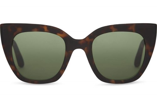 Toms Matte Blonde Tortoise- Bottle Green Sydney Women's Sunglasses | UAE610-017