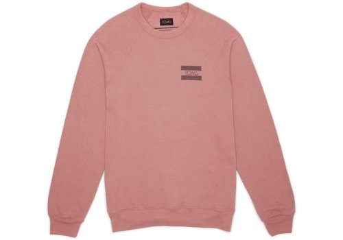 Toms Mauve Logo Crew Fleece Men's Fleece | UAE600-282