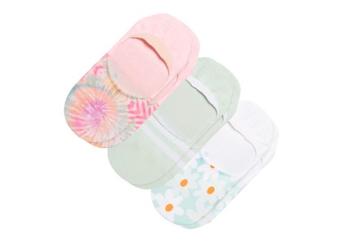 Toms Multi Print Ultimate No Show Socks Daisy Tie Dye 3 Pack Women's Socks | UAE660-158