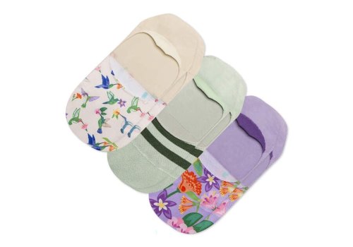 Toms Multi Ultimate No Show Socks Hummingbird 3 Pack Women's Socks | UAE062-869