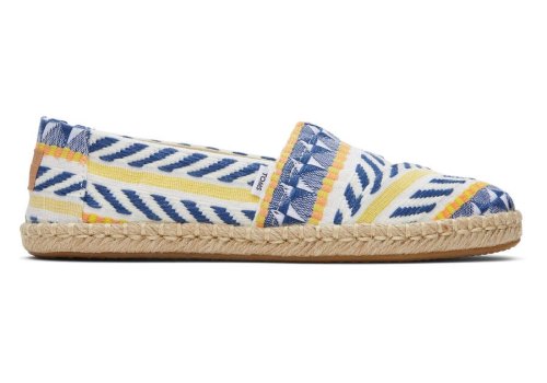 Toms Natural Global Jacquard Alpargata Global Jaquard Rope Espadrille Women's Espadrilles | UAE649-247
