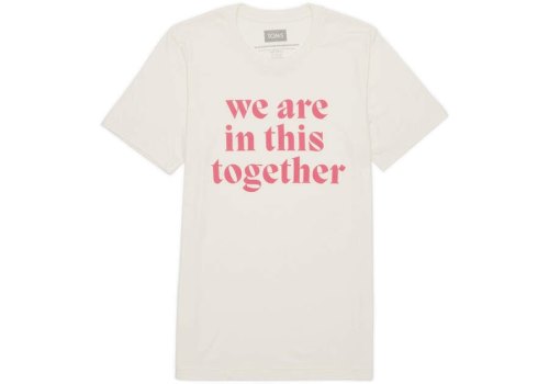 Toms Natural Multi We Are In This Together Tee Men's T Shirts | UAE341-222