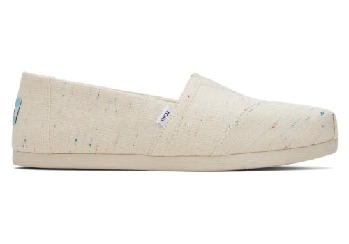 Toms Natural Speckled Slub Alpargata Speckled Recycled Cotton Women's Alpargatas | UAE048-673