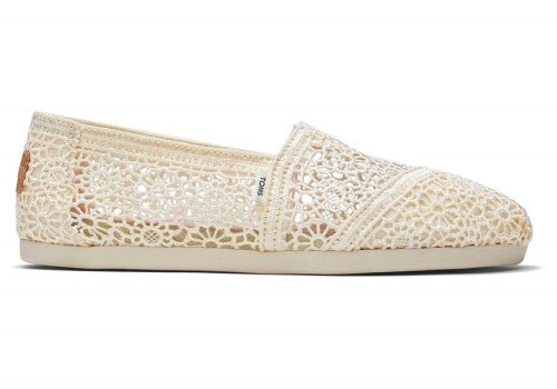 Toms Natural Alpargata Moroccan Crochet Women's Alpargatas | UAE965-623