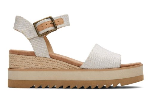 Toms Natural Diana Wedge Sandal Women's Sandals | UAE208-350