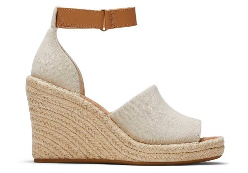 Toms Natural Marisol Wedge Heel Women's Heels | UAE640-429