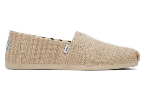 Toms Natural Wide Alpargata Heritage Canvas Wide Width Women's Alpargatas | UAE315-606