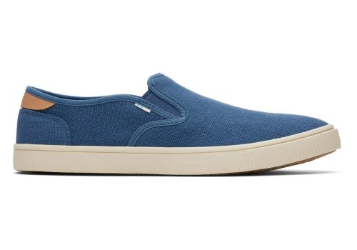 Toms Ocean Blue Baja Slip On Men's Sneakers | UAE186-664