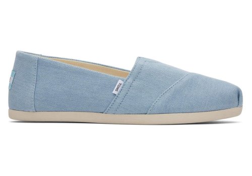 Toms Pastel Blue Alpargata Washed Denim Women's Alpargatas | UAE694-399