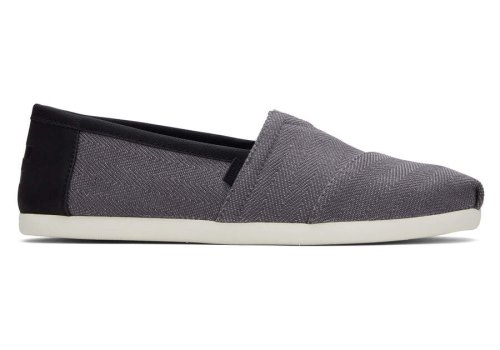 Toms Pavement Grey Alpargata Synthetic Trim Men's Alpargatas | UAE739-209