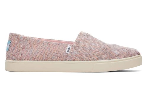 Toms Pink Metallic Alpargata Cupsole Slip On Women's Slip On | UAE655-965