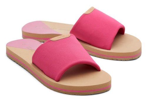 Toms Pink Repreve Jersey Carly Sandal Women's Sandals | UAE844-425