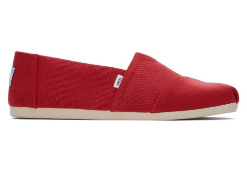 Toms Red Alpargata Recycled Cotton Canvas Men's Alpargatas | UAE348-561