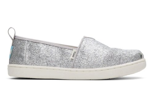 Toms Silver Youth Alpargata Glimmer Kids' Alpargatas | UAE856-829