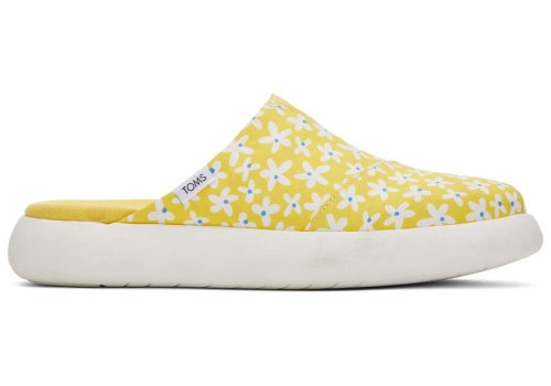 Toms Sunny Yellow Daisies Mallow Mule Women's Mules | UAE399-880