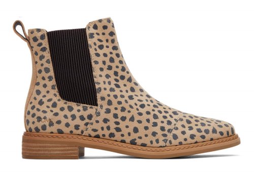 Toms Tan Cheetah Charlie Boot Women's Boots | UAE559-985