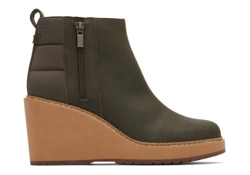Toms Tarmac Olive Raven Boot Women's Boots | UAE095-349