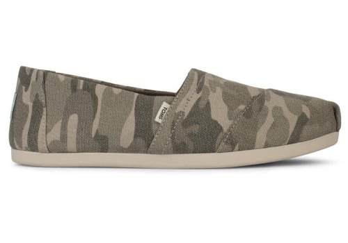 Toms Taupe Grey Alpargata Camo Women's Alpargatas | UAE472-035