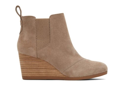 Toms Taupe Grey Kayley Boot Women's Boots | UAE454-811